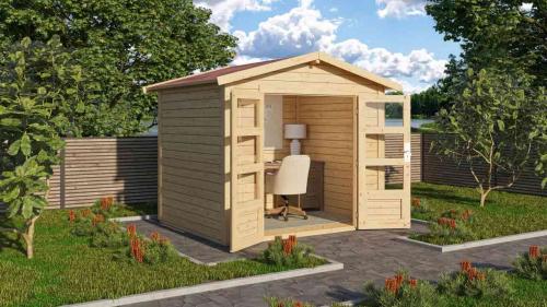 fából készült kerti ház KARIBU TALKAU 3 (83335) natur