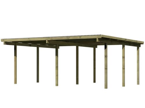 dvojitý carport KARIBU ECO 1A 62035