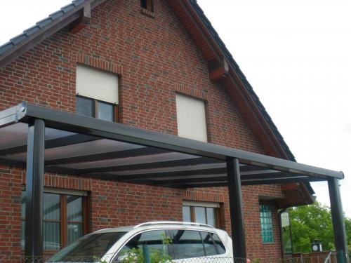 hliníková pergola SKYLUX CLIMALUX 5,0 x 4,0 m antracit + čirý PC