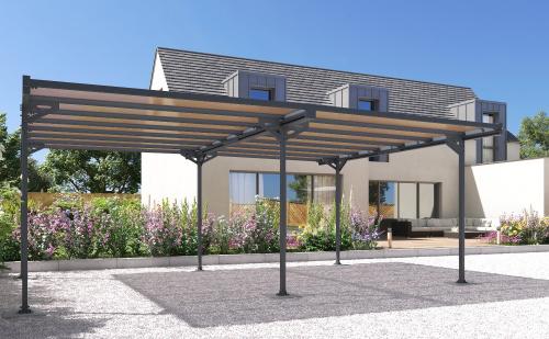 kovový přístřešek / carport TRIGANO JARDIN MISTRAL DOUBLE