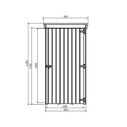 dřevěný domek SOLID DEBORA 1 - 90 x 96 cm (S8581-1) - V108