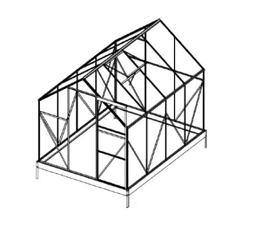 náhradní prosklení pro skleník LANITPLAST PLUGIN 6x8 PC 4 mm