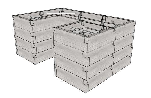 vyvýšený záhon JUWEL TIMBER ERGOLINE U (20479)