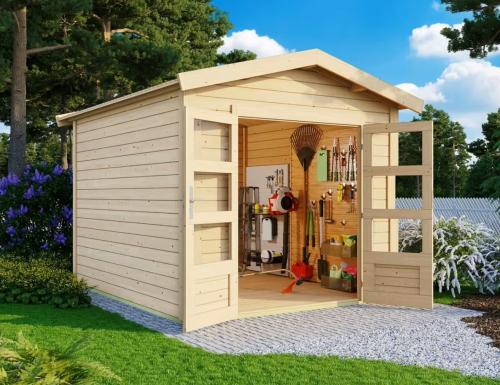 dřevěný domek KARIBU THERES 3 (31442) natur