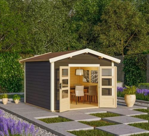 dřevěný domek KARIBU THERES 7 (31447) terragrau