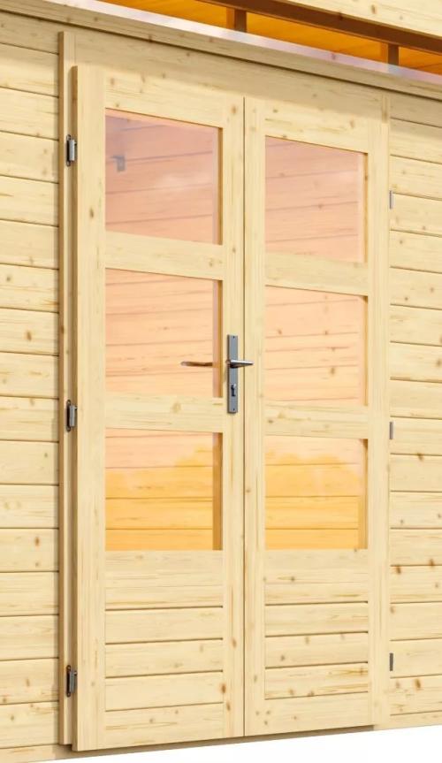 dřevěný domek KARIBU KASTORF 6 (31532) natur