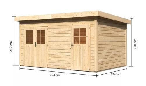 dřevěný domek KARIBU MATTRUP (64281) natur