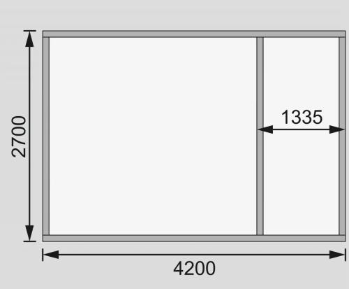 dřevěný domek KARIBU MATTRUP (64281) natur