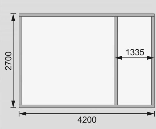 dřevěný domek KARIBU SCHONBUCH 1 (78649) natur