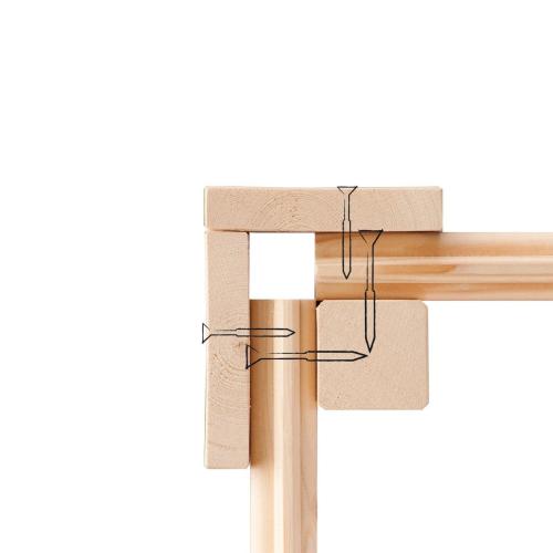 dřevěný domek KARIBU KANDERN 9 + přístavek 320 cm (9251) natur