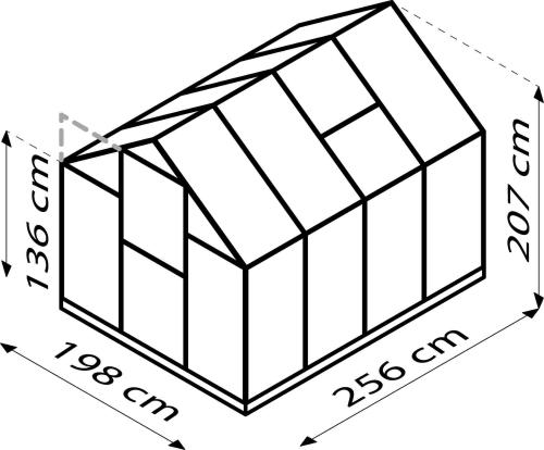 skleník VITAVIA TRITON 5000 PC 4 mm černý