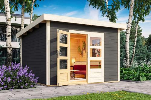 dřevěný domek KARIBU NORTHEIM 3 (91459) terragrau