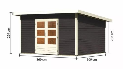 dřevěný domek KARIBU NORTHEIM 4 (91461) terragrau