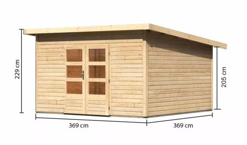 dřevěný domek KARIBU NORTHEIM 5 (91462) natur