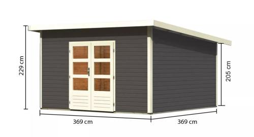 dřevěný domek KARIBU NORTHEIM 5 (91464) terragrau