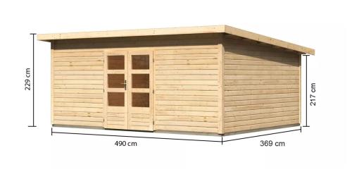 dřevěný domek KARIBU NORTHEIM 6 (91466) natur