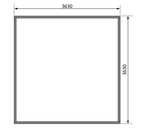 dřevěný domek KARIBU RADEBURG 3 (31478) terragrau