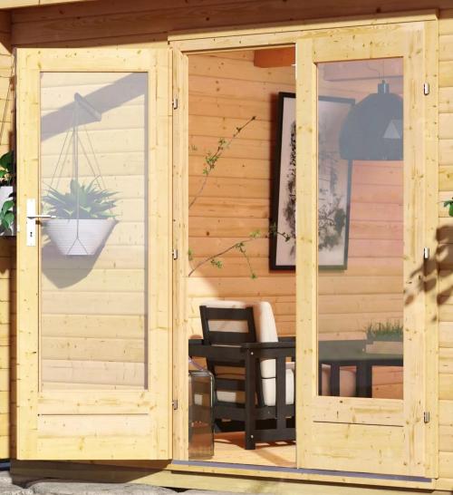 dřevěný domek KARIBU RADEBURG 4 (31479) natur