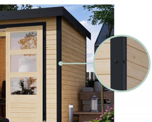 hybridní domek KARIBU PLUTO B (97896) terragrau / antracit