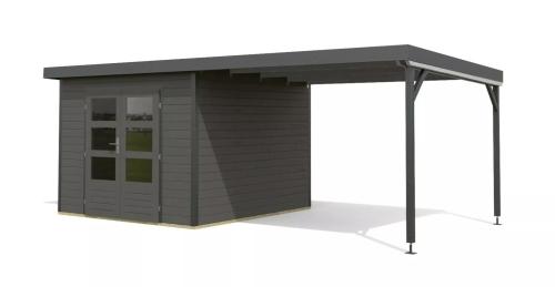 hybridní domek KARIBU PLUTO B (97911) terragrau / antracit