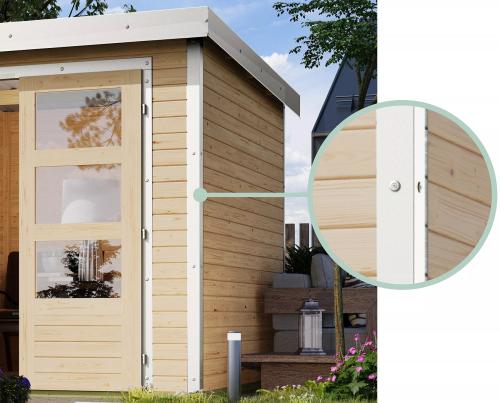 hybridní domek KARIBU PLUTO B (97909) terragrau / bílý