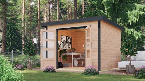 hybridní domek KARIBU PLUTO A (97891) natur / antracit