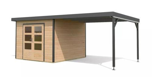 hybridní domek KARIBU PLUTO A (97908) natur / antracit