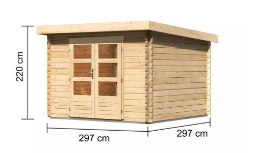 dřevěný domek KARIBU OLAF 5 (97612) natur