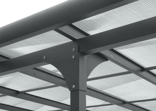 alumínium pergola LANITPLAST ALU 53 antracit + bronz PC