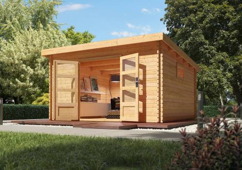 dřevěný domek KARIBU TRITTAU 6 (91500) natur