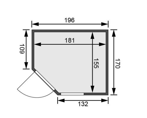 finská sauna KARIBU FIONA 2 (49972) 