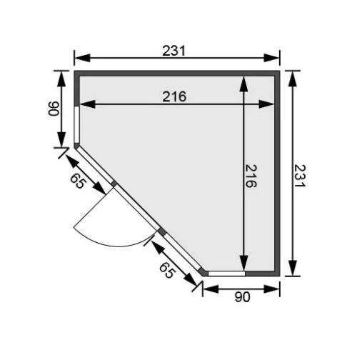 finská sauna KARIBU ALCINDA (2503) 
