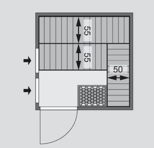 finská sauna KARIBU OULU (6193)