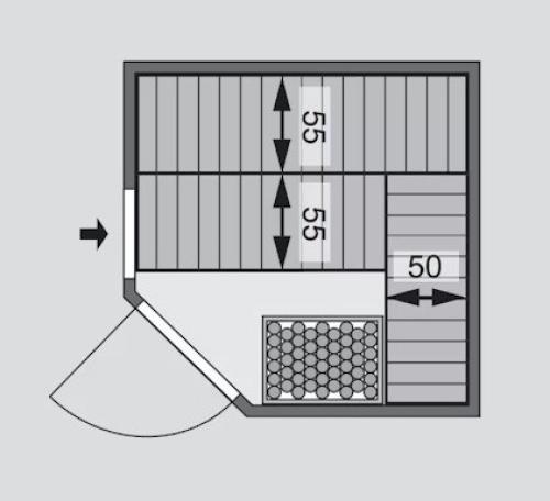 finská sauna KARIBU KOTKA (6194)