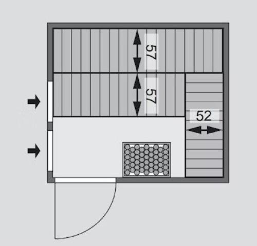 finská sauna KARIBU NYBRO (6195)