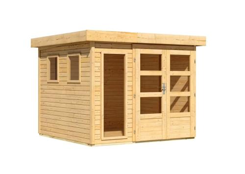 fa kerti ház KARIBU LAHAR 3,5 (11504) natur