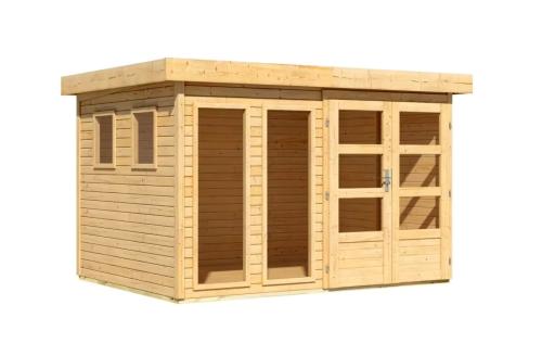 dřevěný domek KARIBU LAHAR 5 (11509) natur