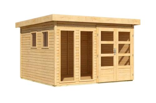 dřevěný domek KARIBU LAHAR 6 (12130) natur