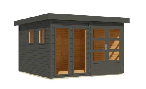 dřevěný domek KARIBU LAHAR 6 (12131) terragrau