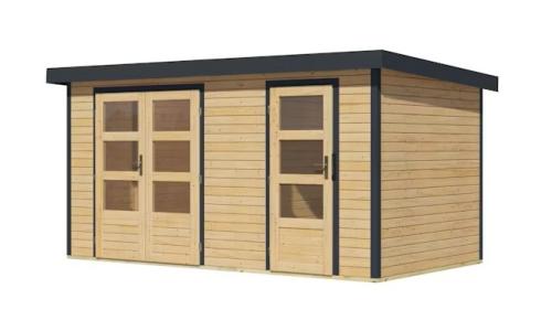 hybridní domek KARIBU MERKUR (12491) natur / antracit