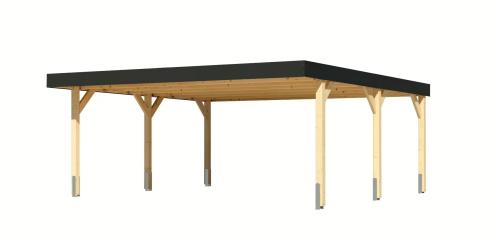 dvojitý carport KARIBU LEIMHOLZ 1 (12160)