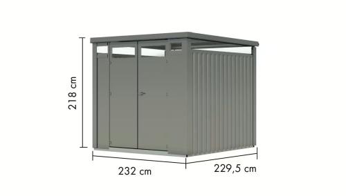 fém kerti ház KARIBU OSTEN 2 (12510) szürke