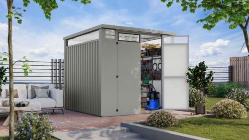 fém kerti ház KARIBU OSTEN 2 (12510) szürke