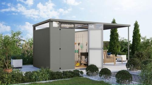 fém kerti ház KARIBU OSTEN 2 (12520) szürke