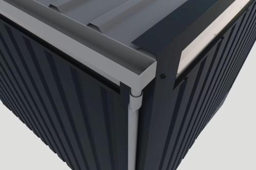 fém kerti ház KARIBU OSTEN 2 (12520) szürke