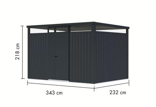fém kerti ház KARIBU OSTEN 3 (12513) antracit