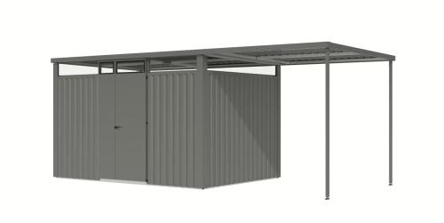 fém kerti ház KARIBU OSTEN 3 (12522) szürke