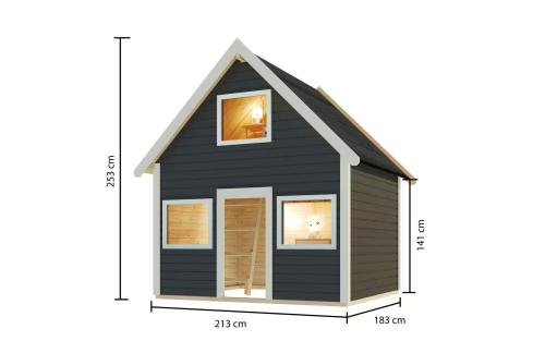 dětský domeček KARIBU KALLE (44578) terragrau
