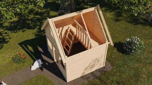 dětský domeček KARIBU KALLE (44578) terragrau