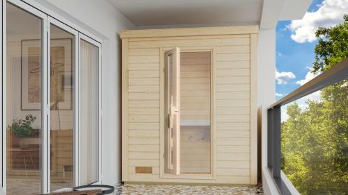 finn szauna KARIBU HYTTI 0 (355) natur